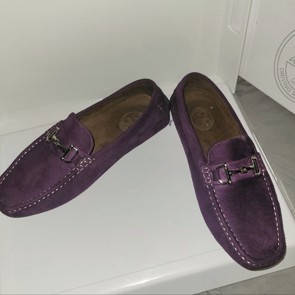 Driving Moccasins Amali deep purple size 8